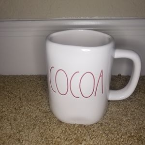 Rae Dunn COCOA Red LL mug